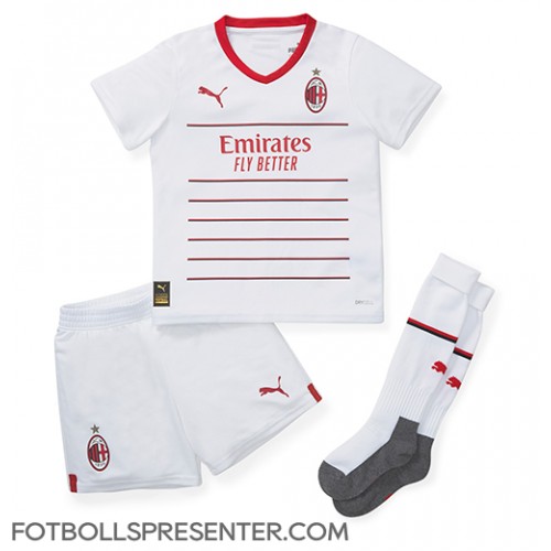 AC Milan Davide Calabria #2 Bortatröja Barn 2022-23 Kortärmad (+ korta byxor)